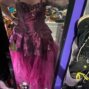 Women’s Purple Bedazzled Poofy Deb Prom Dress